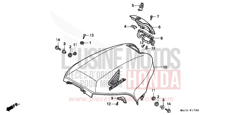 SHELTER for Pan-European ABS MUTE BLACK METALLIC (NH359) from 1996